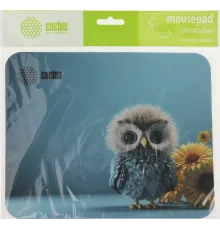 Коврик для мыши Cactus Owl blue 220x180x2мм (CS-MPC-P07XS)