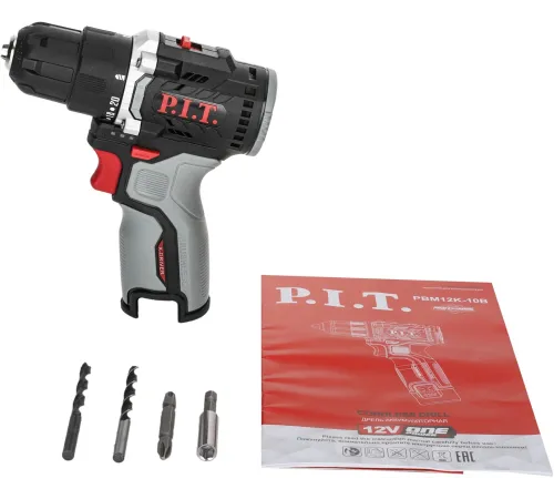 Дрель P.I.T. PBM12K-10B X-DRIVER SOLO патрон:быстрозажимной реверс (PBM12K-10B)