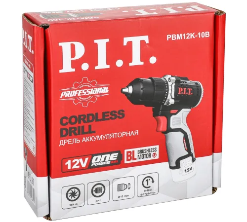 Дрель P.I.T. PBM12K-10B X-DRIVER SOLO патрон:быстрозажимной реверс (PBM12K-10B)