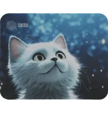 Коврик для мыши Cactus White Cat 220x180x2мм (CS-MPC-P06XS)
