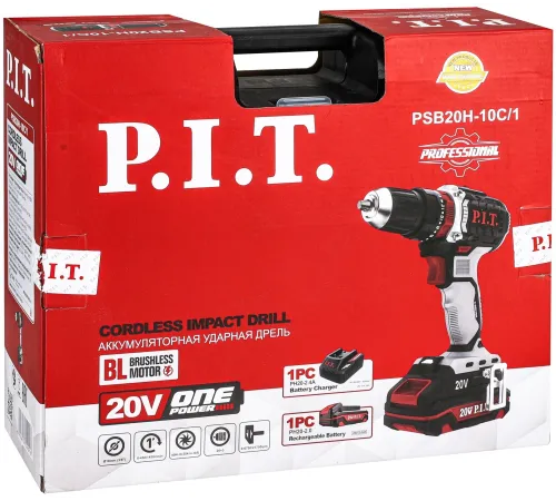 Дрель ударная P.I.T. PSB20H-10C/1 X-DRIVER патрон:быстрозажимной реверс (PSB20H-10C/1)