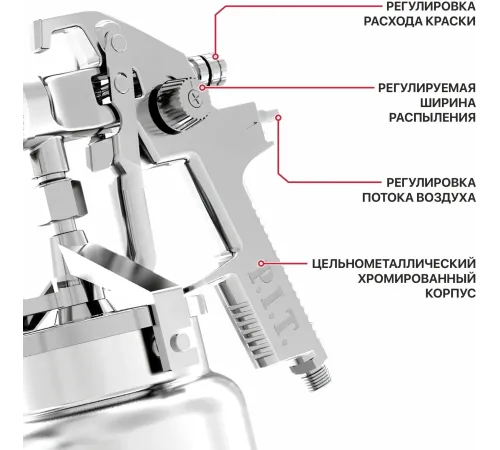 Краскопульт P.I.T. PSG1000-A бак:1000мл 200мл/мин
