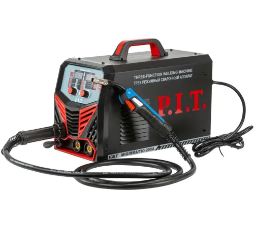 Сварочный полуавтомат P.I.T. PMAG200-C1 ММА 5.8кВт (кейс в комплекте)