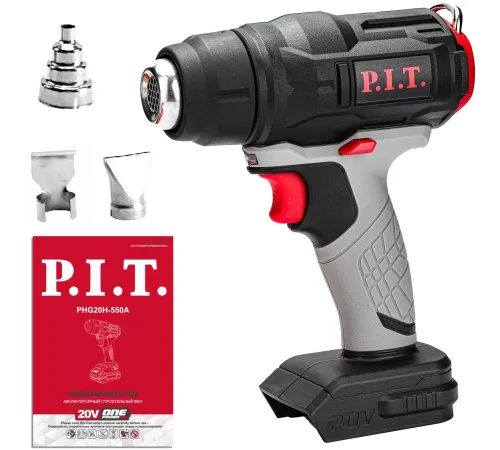 Технический фен P.I.T. PHG20H-550A SOLO темп.350/550С (PHG20H-550A)
