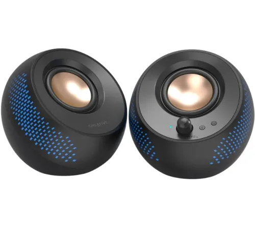 Колонки Creative Pebble X 2.0 черный 30Вт BT портативные