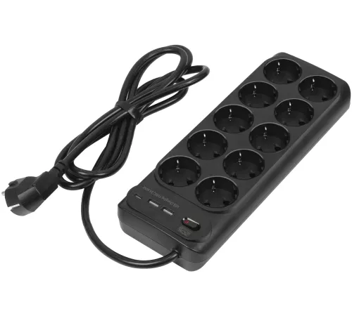 Сетевой фильтр-удлинитель PowerCom SP-10 USB2A1CB 3.0M