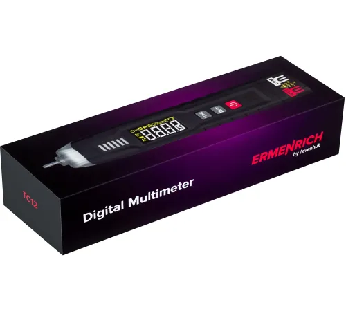Мультиметр Ermenrich Zing TC12 цифровой черный (82979) Мультиметр Ermenrich Zing TC12 цифровой черный (82979)