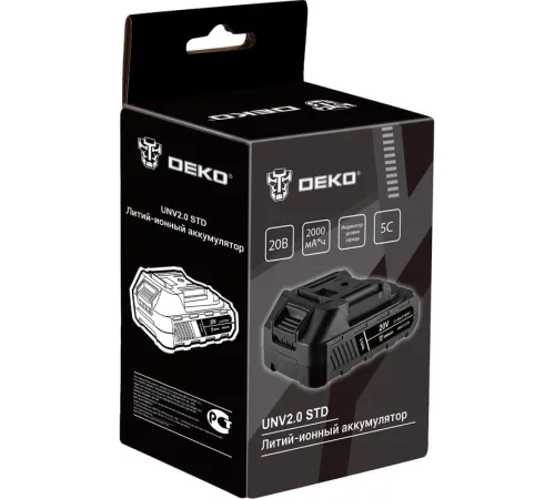 Батарея аккумуляторная Deko UNV2.0 STD 20В (063-4492) Батарея аккумуляторная Deko UNV2.0 STD 20В (063-4492)