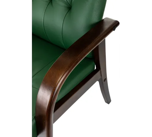 Кресло Бюрократ T-9928WALNUT-CF зеленый кожа на ножках дерево Кресло Бюрократ T-9928WALNUT-CF зеленый кожа на ножках дерево