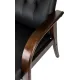 Кресло Бюрократ T-9928WALNUT-CF черный кожа на ножках дерево