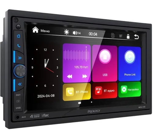 Автомагнитола Prology MPV-370 2DIN 4x55Вт v4.2 AUX 7" 2 ПДУ (PRMPV370)