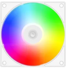 Вентилятор для корпуса ID-COOLING AS-120-ARGB-W (120mm, 2000rpm, 58.0 CFM, 27.2 дБ, PWM 4-pin, ARGB, white) (AS-120-ARGB-W)