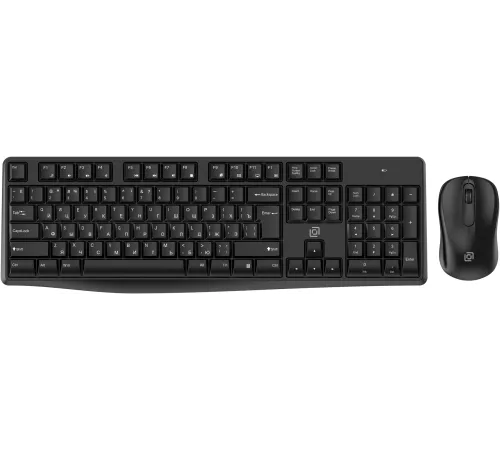 Клавиатура + мышь Оклик S260W клав:черный мышь:черный USB беспроводная Multimedia (2066170)