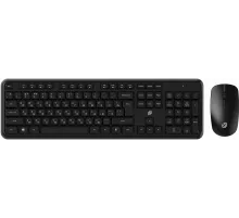 Клавиатура + мышь Оклик S277W клав:черный мышь:черный USB беспроводная Multimedia (2066172)