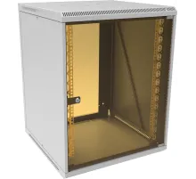 Шкаф коммутационный Suprlan (05-1506) настенный 15U 600x600мм пер.дв.стекл направл.под закл.гайки 70кг RAL 7035 535мм 29.7кг 750мм