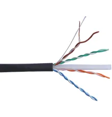 Кабель информационный Lanmaster TWT-6UTP-UNV кат.6 UTP 4 пары 23AWG LSZH универсальный 305м черный