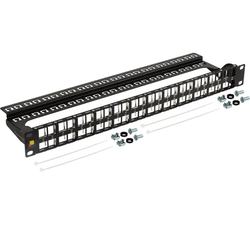 Патч-панель наборная Lanmaster LAN-PPC48OK-UTP 19" 1U 48xRJ45 UTP Патч-панель наборная Lanmaster LAN-PPC48OK-UTP 19" 1U 48xRJ45 UTP