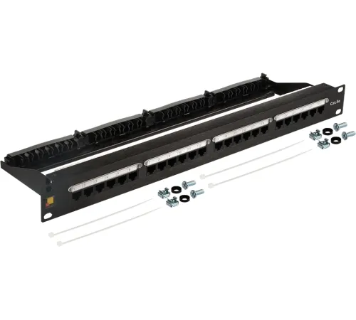 Патч-панель Lanmaster LAN-PPN24U5E 19" 1U 24xRJ45 кат.5E UTP Патч-панель Lanmaster LAN-PPN24U5E 19" 1U 24xRJ45 кат.5E UTP