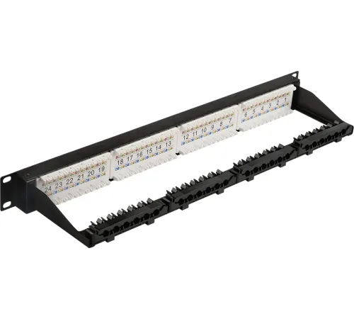 Патч-панель Lanmaster LAN-PPN24U5E 19" 1U 24xRJ45 кат.5E UTP Патч-панель Lanmaster LAN-PPN24U5E 19" 1U 24xRJ45 кат.5E UTP