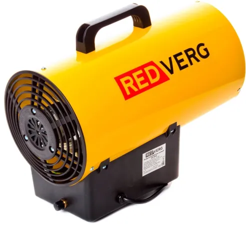 Тепловая пушка газовая RedVerg RD-GH12 1200Вт желтый/черный Тепловая пушка газовая RedVerg RD-GH12 1200Вт желтый/черный