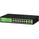 Коммутатор Digma DSP216G-2G-2S-R300 (L2) 18x1Гбит/с 2SFP 16PoE 16PoE+ 2PoE++ 300W неуправляемый