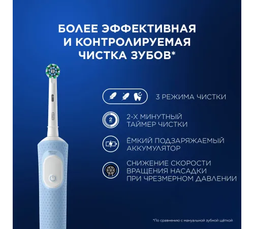 Зубная щетка электрическая Oral-B Vitality Pro 80821814 голубой Зубная щетка электрическая Oral-B Vitality Pro 80821814 голубой