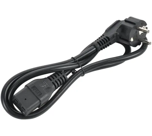 Шнур питания ITK PC-C19D-1M C19-Schuko проводник.:3x1.5мм2 1м 230В 16А (упак.:1шт) черный
