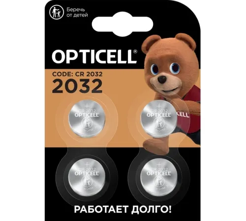 Батарея Opticell Specialty 2032 AAA (4шт) блистер Батарея Opticell Specialty 2032 AAA (4шт) блистер