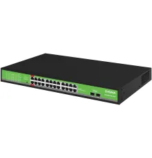 Коммутатор Digma DSP224G-2S-R400 (L2) 24x1Гбит/с 2SFP 24PoE 24PoE+ 2PoE++ 400W неуправляемый