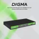 Коммутатор Digma DSP224G-2S-R400 (L2) 24x1Гбит/с 2SFP 24PoE 24PoE+ 2PoE++ 400W неуправляемый