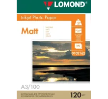 Фотобумага LOMOND Односторонняя Матовая/Матовая A3/120/100л.