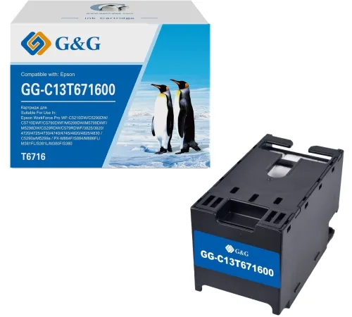 Бункер G&G GG-C13T671600 (C13T671600) для Epson WorkForce WF-C5210DW/C5290DW/C5710DWF/C5790DWF/M5299DW/M5799DWF Бункер G&G GG-C13T671600 (C13T671600) для Epson WorkForce WF-C5210DW/C5290DW/C5710DWF/C5790DWF/M5299DW/M5799DWF