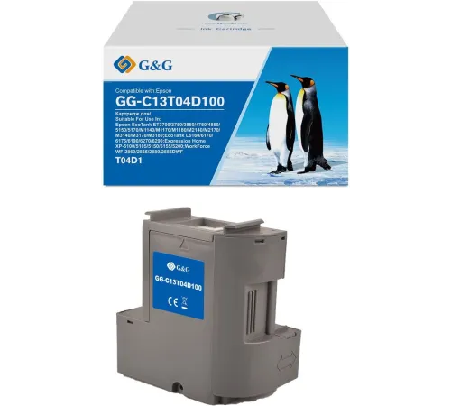 Бункер G&G GG-C13T04D100 (C13T04D100) для Epson EcoTank ET3700/3750/3850/4750/4850/5150/5170/M1140/M1170/M1180/M2140/M2170
