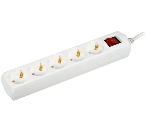 Iek WYP10-10-05-07-ZK-G Удлинитель У05В с выключателем 5 мест 2P+PE/7м 3х1мм2 10А/250В GENERICA Iek WYP10-10-05-07-ZK-G Удлинитель У05В с выключателем 5 мест 2P+PE/7м 3х1мм2 10А/250В GENERICA