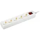 Iek WYP10-10-05-07-ZK-G Удлинитель У05В с выключателем 5 мест 2P+PE/7м 3х1мм2 10А/250В GENERICA