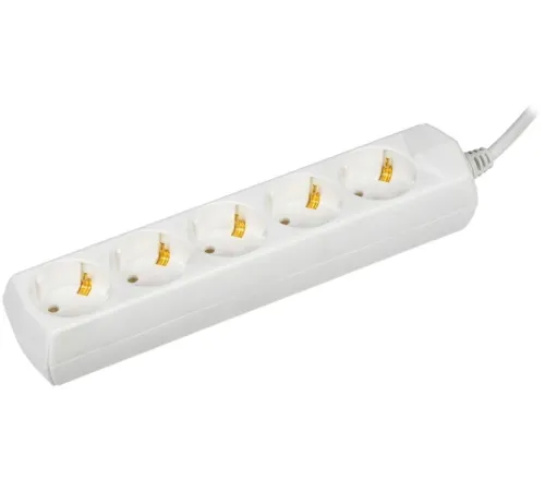 Iek WYP10-10-05-D15-Z-G Удлинитель У05 5 мест 2P+PE/1,5м 3х1мм2 10А/250В GENERICA Iek WYP10-10-05-D15-Z-G Удлинитель У05 5 мест 2P+PE/1,5м 3х1мм2 10А/250В GENERICA