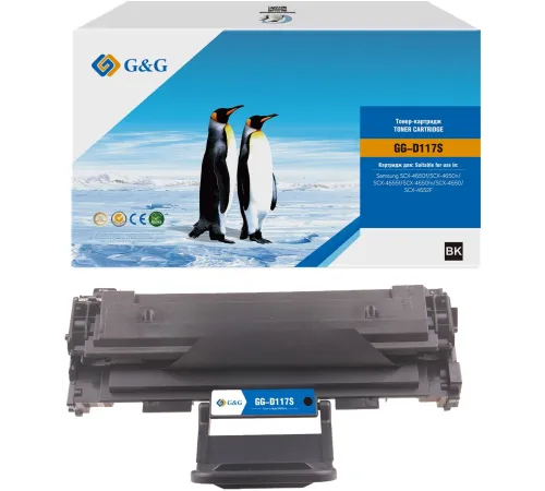 Картридж лазерный G&G GG-D117S MLT-D117S черный (2500стр.) для Samsung SCX-4650f/SCX-4650n/SCX-4655f/SCX-4650fn/SCX-4650/SCX-4652F