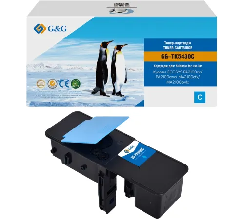 Картридж лазерный G&G GG-TK5430C TK-5430C голубой (1250стр.) для Kyocera Ecosys PA2100cx/PA2100cwx/MA2100cfx/MA2100cwfx Картридж лазерный G&G GG-TK5430C TK-5430C голубой (1250стр.) для Kyocera Ecosys PA2100cx/PA2100cwx/MA2100cfx/MA2100cwfx