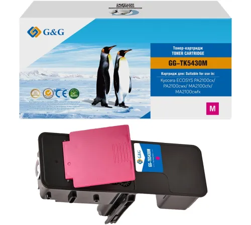 Картридж лазерный G&G GG-TK5430M TK-5430M пурпурный (1250стр.) для Kyocera Ecosys PA2100cx/PA2100cwx/MA2100cfx/MA2100cwfx Картридж лазерный G&G GG-TK5430M TK-5430M пурпурный (1250стр.) для Kyocera Ecosys PA2100cx/PA2100cwx/MA2100cfx/MA2100cwfx