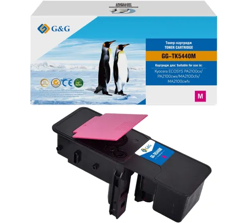 Картридж лазерный G&G GG-TK5440M TK-5440M пурпурный (2400стр.) для Kyocera ECOSYS PA2100cx/PA2100cwx/MA2100cfx/MA2100cwfx Картридж лазерный G&G GG-TK5440M TK-5440M пурпурный (2400стр.) для Kyocera ECOSYS PA2100cx/PA2100cwx/MA2100cfx/MA2100cwfx