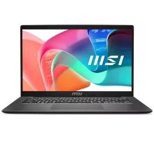 Ноутбук MSI Modern 14 F13MG-208RU Core i7 1355U 16Gb SSD512Gb Intel Iris Xe graphics 14" IPS FHD (1920x1080) Windows 11 Professional grey WiFi BT Cam (9S7-14S121-208)