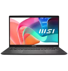 Ноутбук MSI Modern 14 F13MG-208RU Core i7 1355U 16Gb SSD512Gb Intel Iris Xe graphics 14" IPS FHD (1920x1080) Windows 11 Professional grey WiFi BT Cam (9S7-14S121-208)