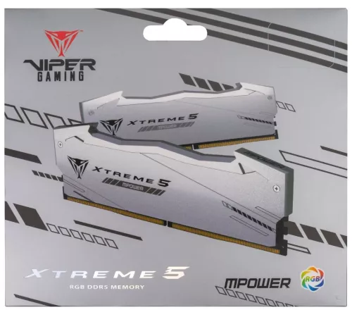 Память DDR5 2x16GB 8000MHz Patriot PVXR532G80C38KM Viper Xtreme 5 RGB RTL PC5-60800 CL38 DIMM 288-pin 1.45В Ret