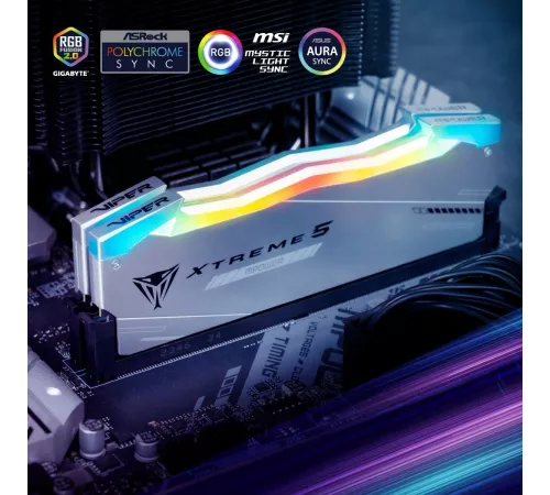 Память DDR5 2x16GB 8000MHz Patriot PVXR532G80C38KM Viper Xtreme 5 RGB RTL PC5-60800 CL38 DIMM 288-pin 1.45В Ret
