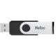 Флешка USB Netac U505, 4ГБ, USB 2.0, черный/серебристый, NT03U505N-004G-20BK