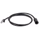 Патч-корд Lanmaster LAN-PCEXT/U5E-5.0-BK UTP RJ-45 мод.-вилка RJ-45 кат.5E 5м серый LSZH (уп.:1шт)