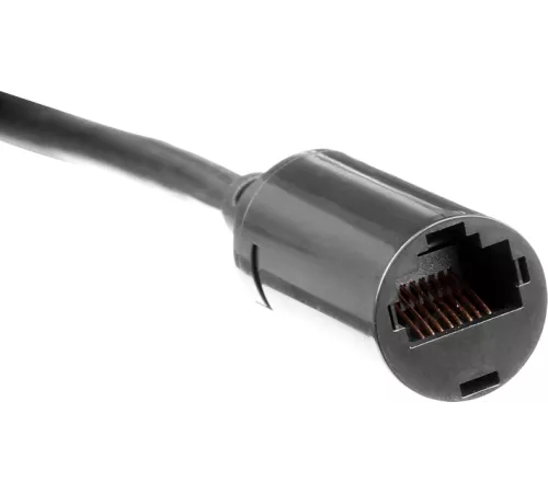 Патч-корд Lanmaster LAN-PCEXT/U5E-5.0-BK UTP RJ-45 мод.-вилка RJ-45 кат.5E 5м серый LSZH (уп.:1шт)