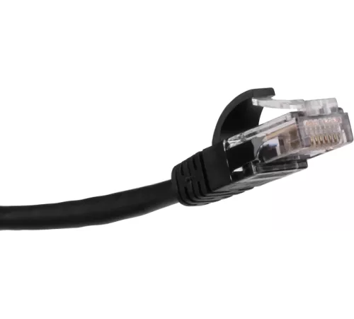 Патч-корд Lanmaster LAN-PCEXT/U5E-5.0-BK UTP RJ-45 мод.-вилка RJ-45 кат.5E 5м серый LSZH (уп.:1шт)