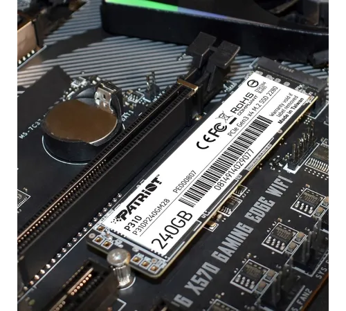 Накопитель SSD Patriot PCIe 3.0 x4 240GB P310P240GM28 P310 M.2 2280