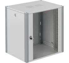Шкаф коммутационный Sysmatrix (WP 6409.710) настенный 9U 600x450мм пер.дв.стекл 60кг серый